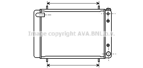 AVA QUALITY COOLING Радиатор, охлаждение двигателя AU2046